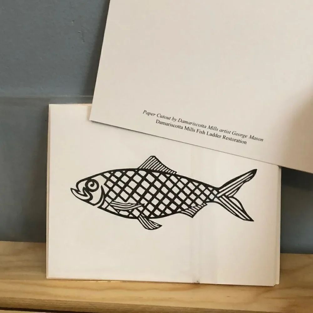 New!  Set of 6 Blank Fish Notecards/Envelopes